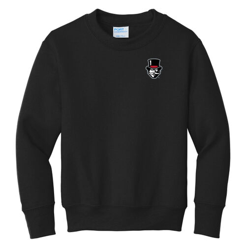 APSU Hold up Wait a MIn  - Youth Core Fleece Crewneck Sweatshirt Thumbnail