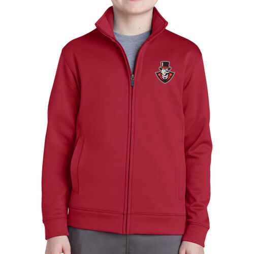 APSU Polo  - Youth Sport Wick ® Fleece Full Zip Jacket Thumbnail