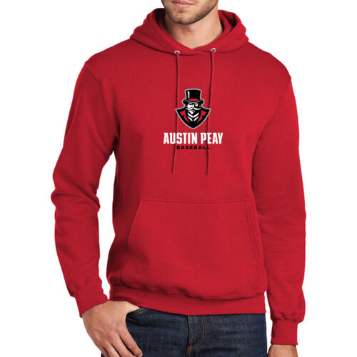 APSU Baseball  - Tall Core Fleece Pullover Hooded Sweatshirt Thumbnail