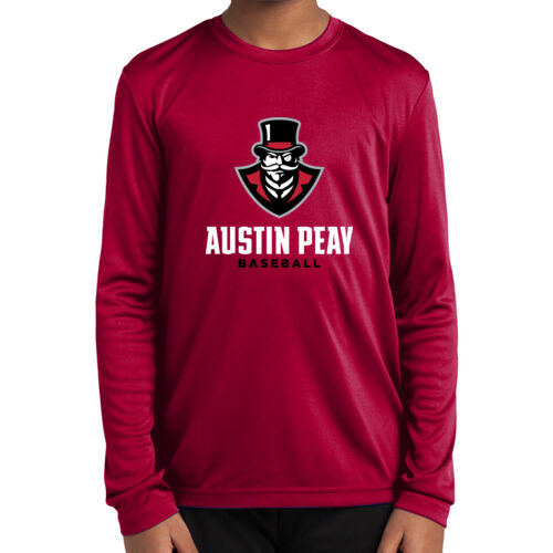 APSU Baseball  - Youth Long Sleeve PosiCharge ® Competitor Tee Thumbnail