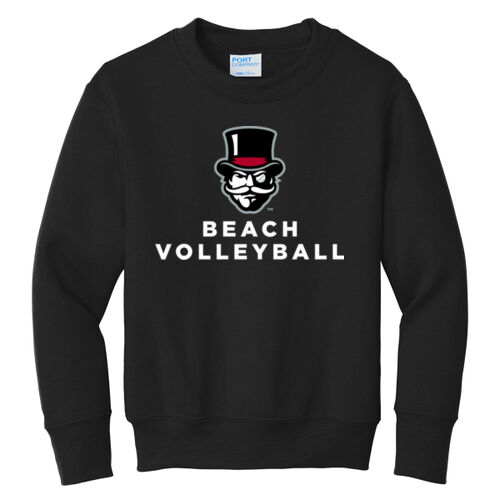 APSU Beach Volleyball  - Youth Core Fleece Crewneck Sweatshirt Thumbnail