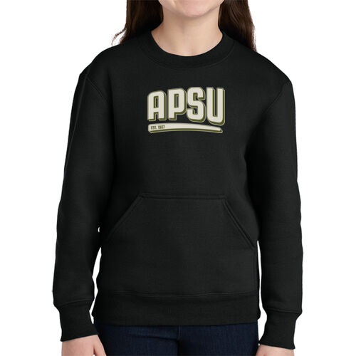 MILITARY- APSU Est.1927 - Youth Core Fleece Crewneck Pocket Sweatshirt Thumbnail