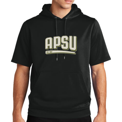 MILITARY- APSU Est.1927 - Sport Wick ® Fleece Short Sleeve Hooded Pullover Thumbnail