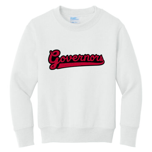 Governors- Distressed - Youth Core Fleece Crewneck Sweatshirt Thumbnail