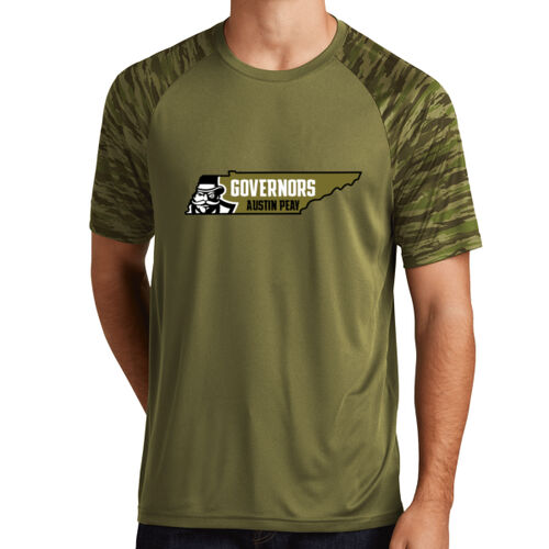MILITARY- APSU STATE - Drift Camo Colorblock Tee Thumbnail