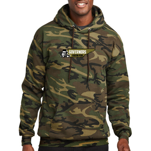 MILITARY- APSU STATE - Core Fleece Camo Pullover Hooded Sweatshirt Thumbnail