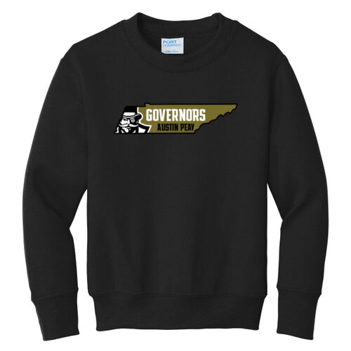 MILITARY- APSU STATE - Youth Core Fleece Crewneck Sweatshirt Thumbnail