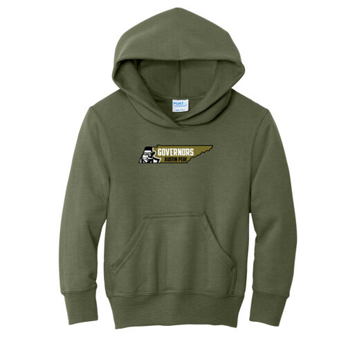 MILITARY- APSU STATE - Youth Core Fleece Pullover Hooded Sweatshirt Thumbnail