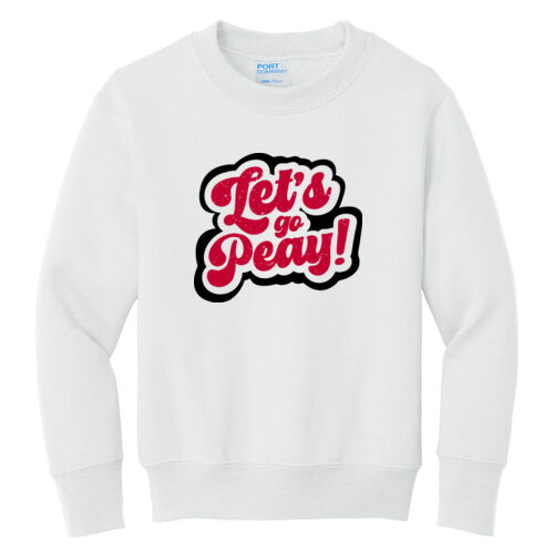 Lets Go Peay  - Youth Core Fleece Crewneck Sweatshirt Thumbnail