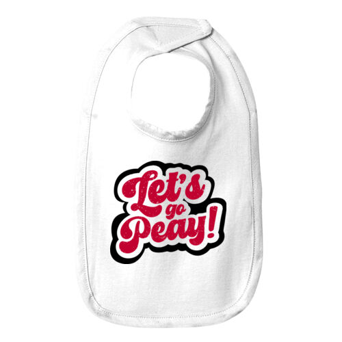 Lets Go Peay  - Infant Premium Jersey Bib Thumbnail