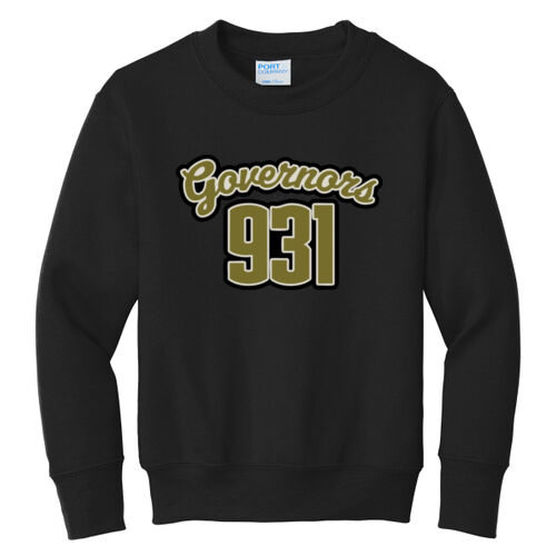 MILITARY GOVERNORS 931 - Youth Core Fleece Crewneck Sweatshirt Thumbnail