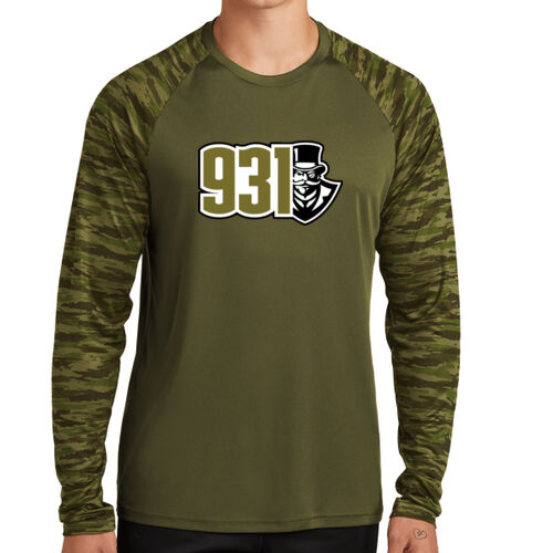 APSU 931 - Drift Camo Colorblock Long Sleeve Tee Thumbnail